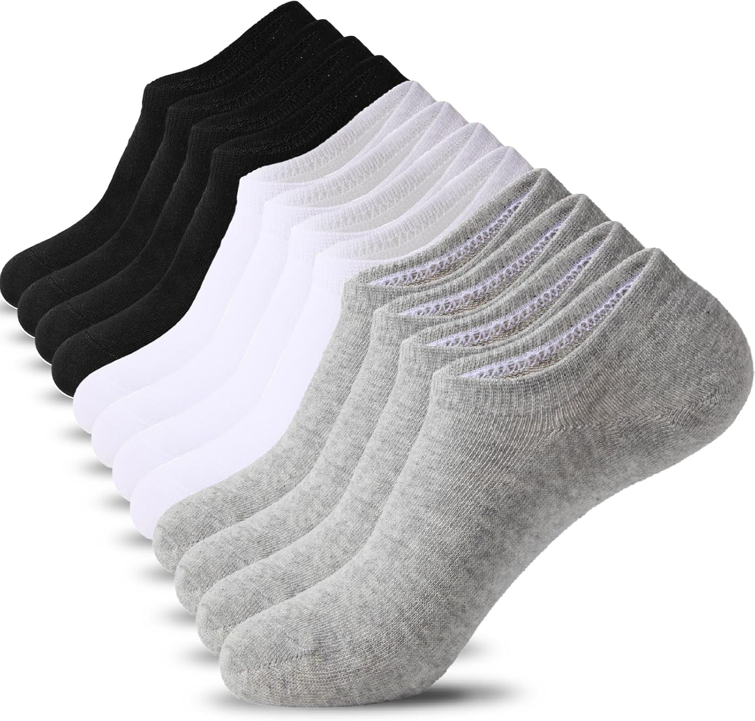 Stay-Put Invisible Cotton Liner Socks