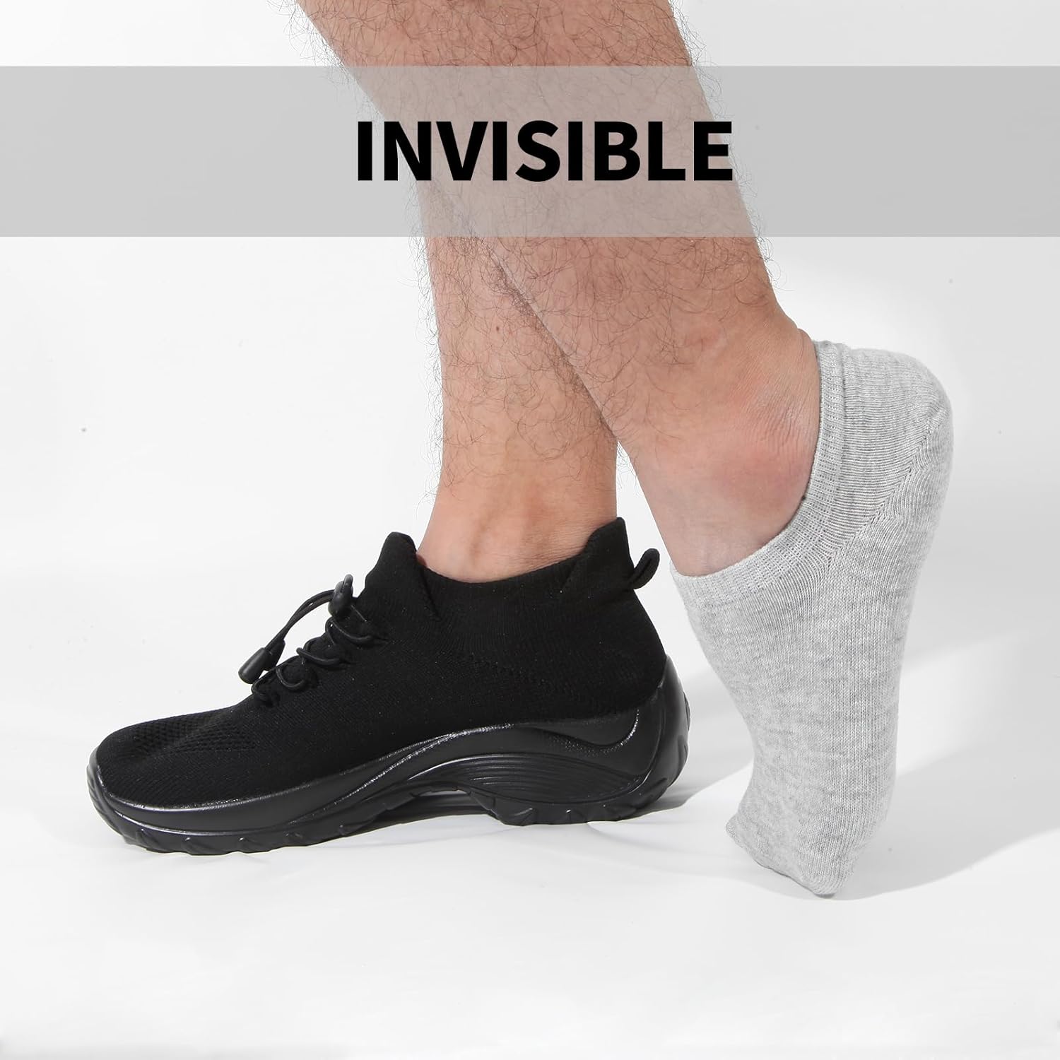 Stay-Put Invisible Cotton Liner Socks